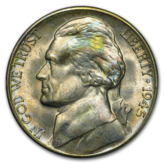 1945-D Silver Wartime Jefferson Nickel BU 1945-D Silver Wartime Jefferson Nickel BU